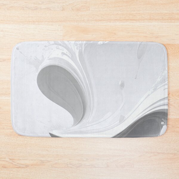 Item preview, Abstract white paint splash pattern designed and sold by twisted-dot.