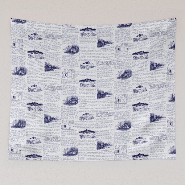 Item preview, Vintage Garden Text - Navy designed and sold by BayhillStudio.