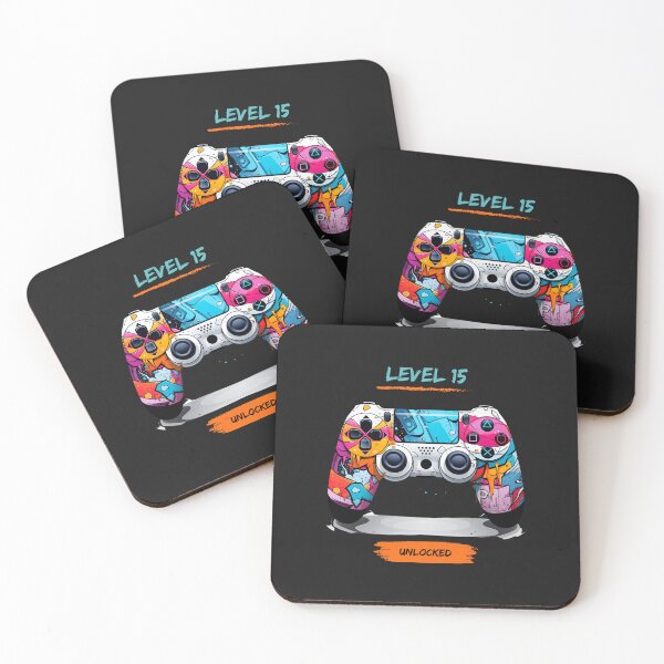 Item preview, Level 15 Unlocked Graffiti Paint Art Video Game Controller designed and sold by T1337.