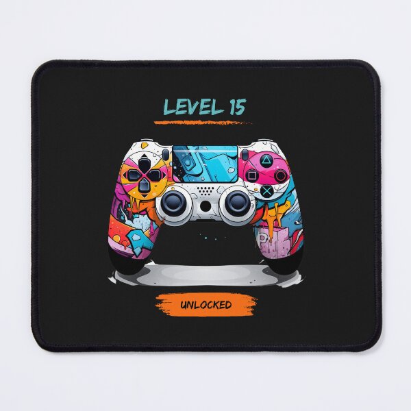 Item preview, Level 15 Unlocked Graffiti Paint Art Video Game Controller designed and sold by T1337.