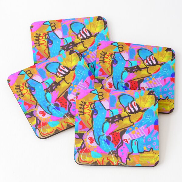 Item preview, 571. Vibrant Abstract Paradise  Colorful Artwork Sucre Sucre designed and sold by Veera Zukova.
