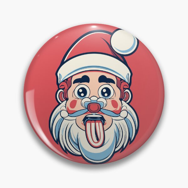 Artikelvorschau, Lustiges Weihnachtsmann-Meme-Gesicht mit herausgestreckter Zunge entworfen und verkauft von Spiprinto.