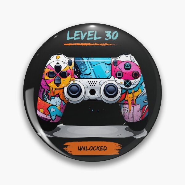 Item preview, Level 30 Unlocked Graffiti Paint Art Video Game Controller designed and sold by T1337.