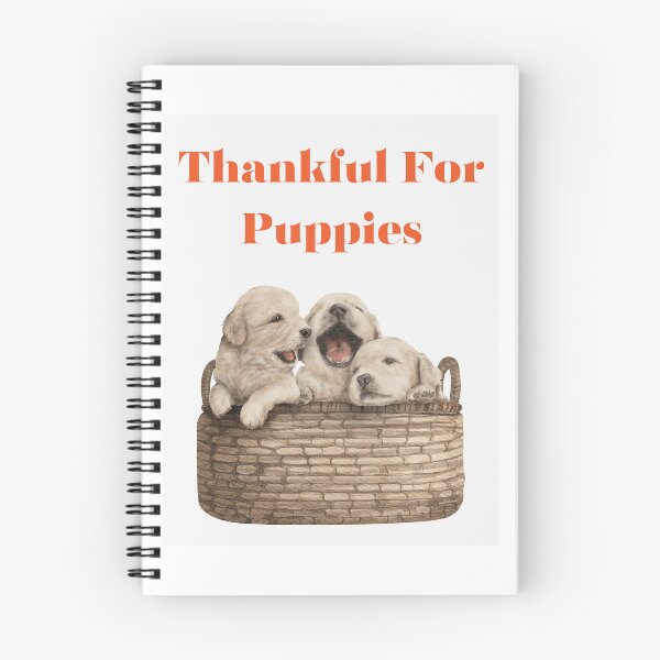 Aperçu de l'œuvre T-shirt Thanksgiving, chiots créée et vendue par Tinytrends.