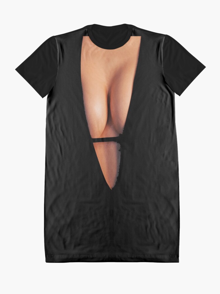 Cleavage Graphic T-Shirt Dress for Sale by Flirt-Teez
