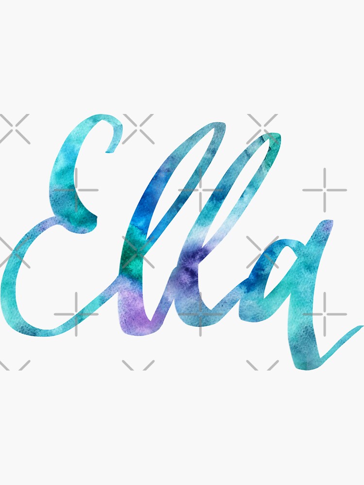 Ella Sticker For Sale By Ellietography Redbubble