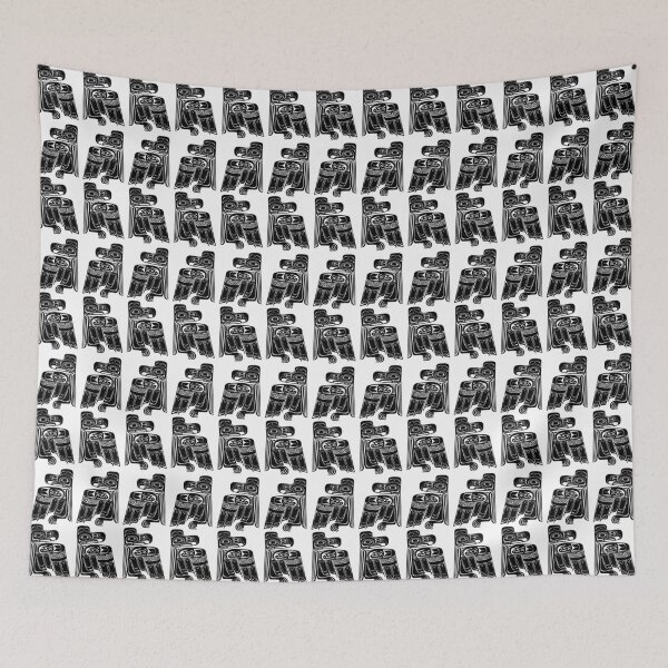 Item preview, THUNDERBIRD HAIDA PATTERN. BLACK ON WHITE. designed and sold by 5hertz.