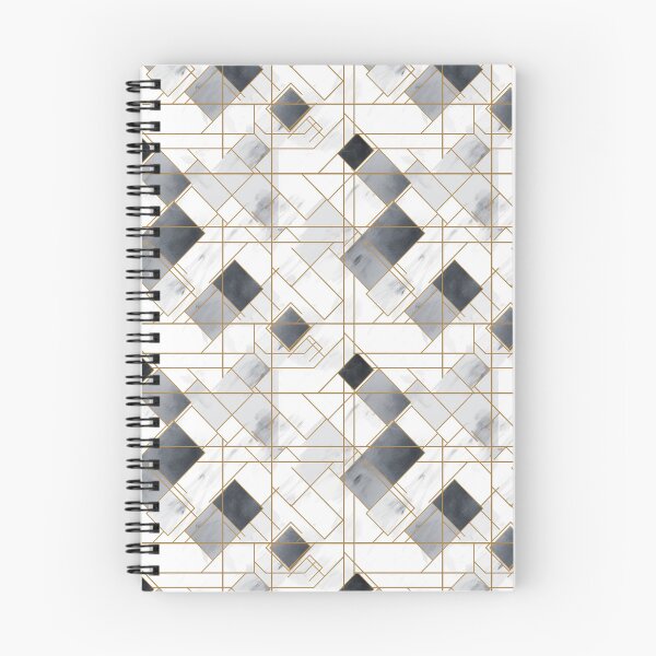Item preview, Monochrome Elegance: Gold-Framed Geometric Marble designed and sold by adilazeem930.