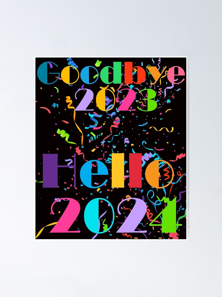 Happy New Year 2024 Confetti New Years Eve - Happy New Year 2024 Confetti  New Years - Posters and Art Prints