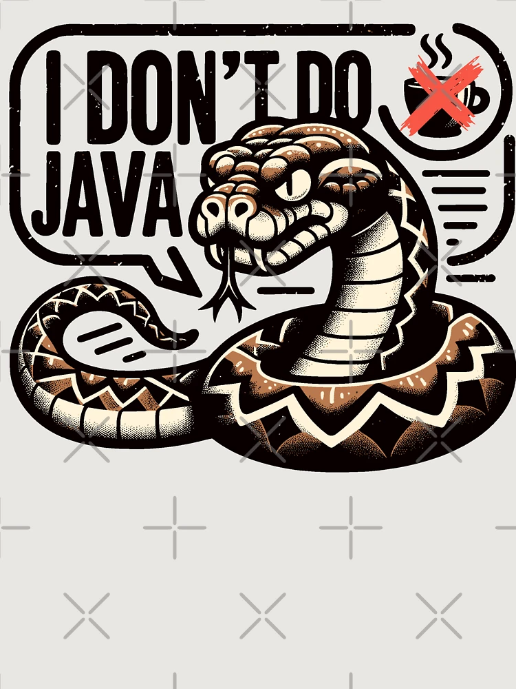 Thumbnail 6 of 6, Premium Oversized Sweatshirt, Python I Dont Do Java designed and sold by ElLocoMus.