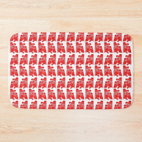 Item preview, THUNDERBIRD HAIDA PATTERN. RED ON WHITE. designed and sold by 5hertz.