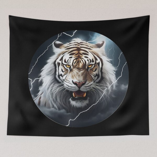 Item preview, Lightning and Storm Tiger God designed and sold by DreamCanvasDes.