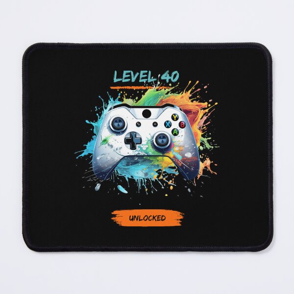 Item preview, Level 40 Unlocked X Box Inspired Video Game Controller - Colourful Splash Art designed and sold by T1337.