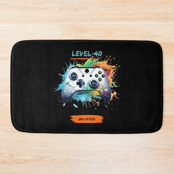 Item preview, Level 40 Unlocked X Box Inspired Video Game Controller - Colourful Splash Art designed and sold by T1337.