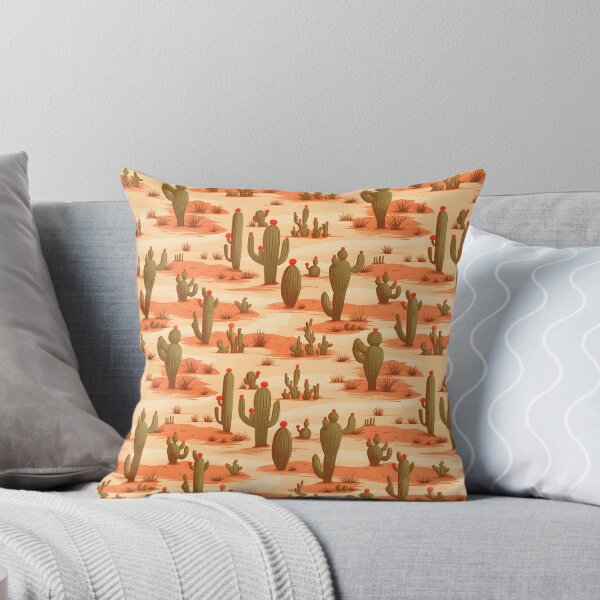 Item preview, Desert Delight, Cactus Pattern for Curtains, Pillows, and Blankets designed and sold by Aopo Chaloemphon.
