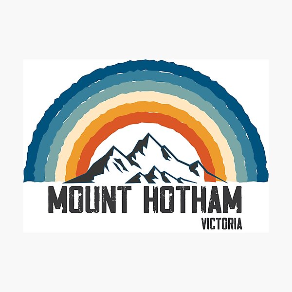 Item preview, Mount Hotham retro (white) designed and sold by rillak.