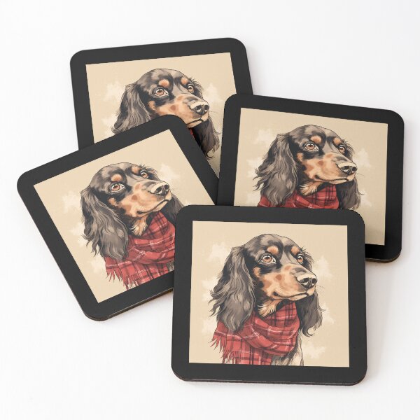 Item preview, Gordon Setter Christmas Plaid Watercolor designed and sold by rafaeltto.