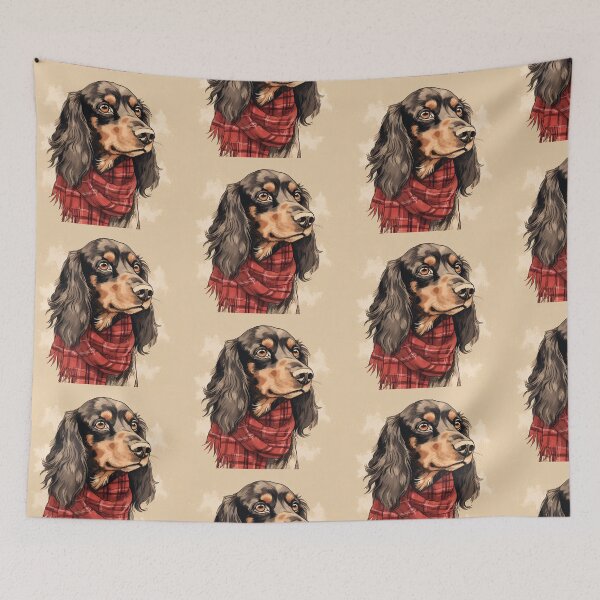 Item preview, Gordon Setter Christmas Plaid Watercolor designed and sold by rafaeltto.