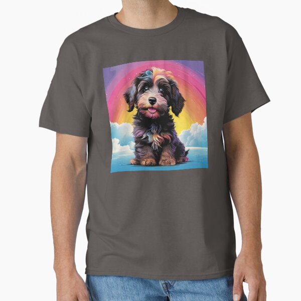 Item preview, Aussiedoodle Puppy Rainbow designed and sold by Verba-Vintage.