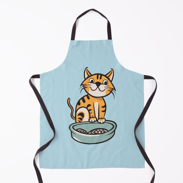 Item preview, cute and smiley black cat sitting in its cat litter box designed and sold by The Knick Knack Nook.