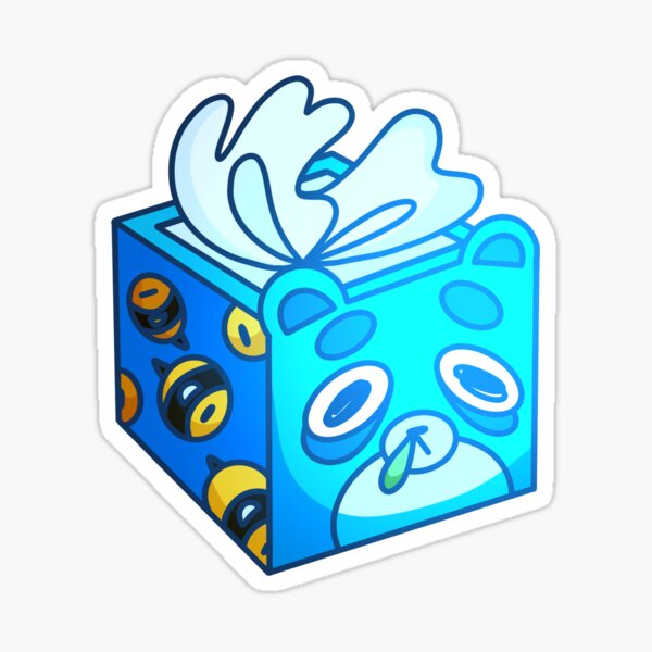 Artikel-Vorschau von Sick Blue Bear Taschentuchbox, designt und verkauft von oogiedraw.