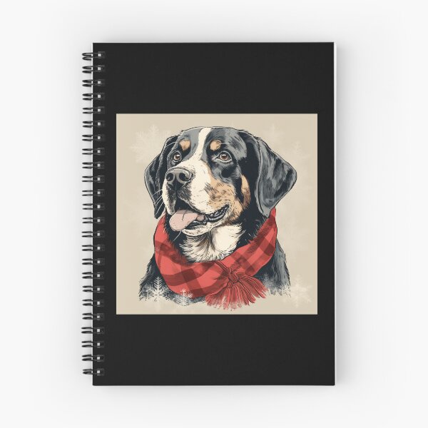 Item preview, Greater Swiss Mountain Christmas Plaid Watercolor designed and sold by rafaeltto.