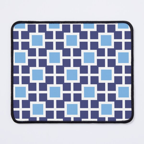 Item preview, Hollywood Regency Geometric Trellis Pattern 517 Blue designed and sold by tonymagnerart.