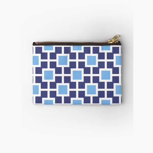 Item preview, Hollywood Regency Geometric Trellis Pattern 517 Blue designed and sold by tonymagnerart.