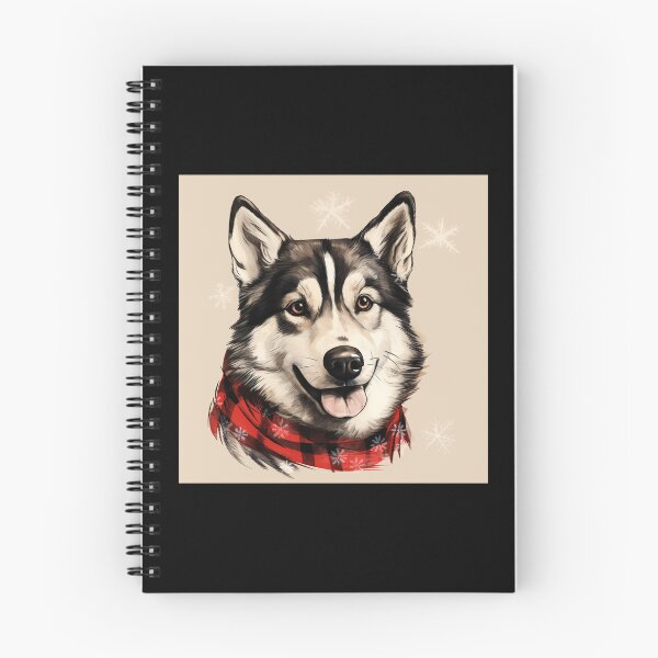 Item preview, Husky Christmas Plaid Watercolor designed and sold by rafaeltto.