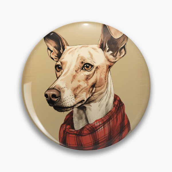 Item preview, Ibizan Hound Christmas Plaid Watercolor designed and sold by rafaeltto.