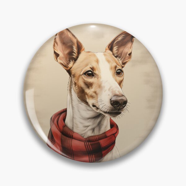 Item preview, Ibizan Hound Christmas Plaid Watercolor designed and sold by rafaeltto.