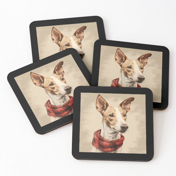 Item preview, Ibizan Hound Christmas Plaid Watercolor designed and sold by rafaeltto.
