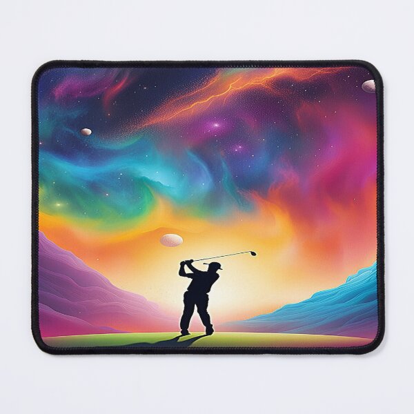 Item preview, Space Golfer Silhouette Multicolor. designed and sold by Giulivo Store Graphic.