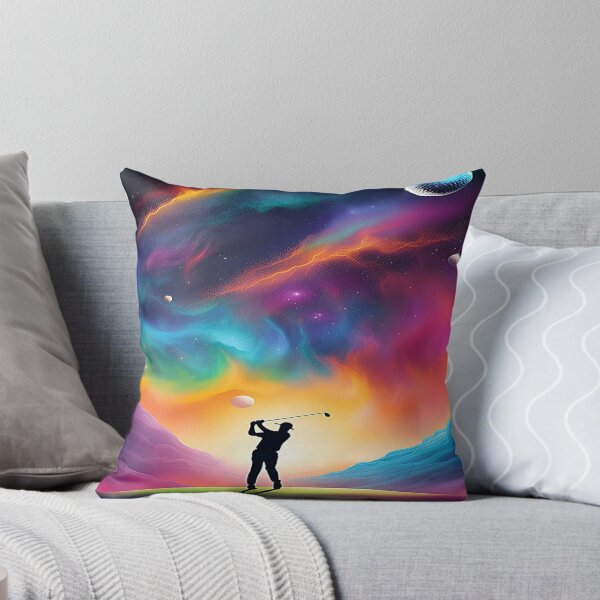 Item preview, Space Golfer Silhouette Multicolor. designed and sold by Giulivo Store Graphic.