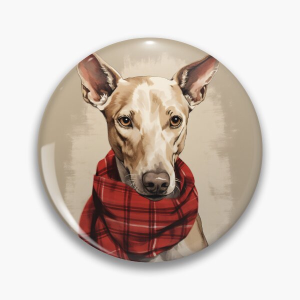 Item preview, Ibizan Hound Christmas Plaid Watercolor designed and sold by rafaeltto.