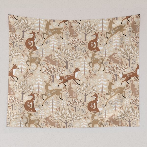 Item preview, Warm Winter Woodland Forest  designed and sold by meghanmarie.