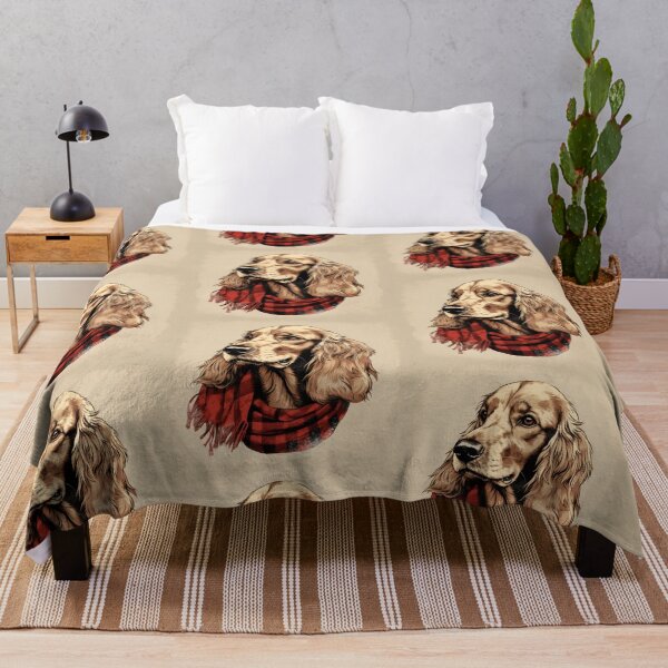 Artikelvorschau, Irish Setter Christmas Plaid Watercolor entworfen und verkauft von rafaeltto.