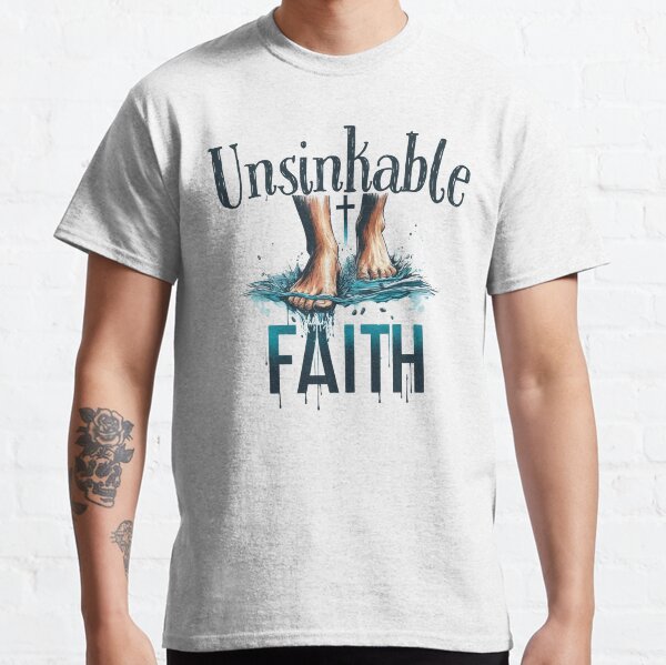 Vista previa del artículo con la obra «Fe insumergible, arte caminando sobre el agua», diseñado y vendido por Faithloveshop.