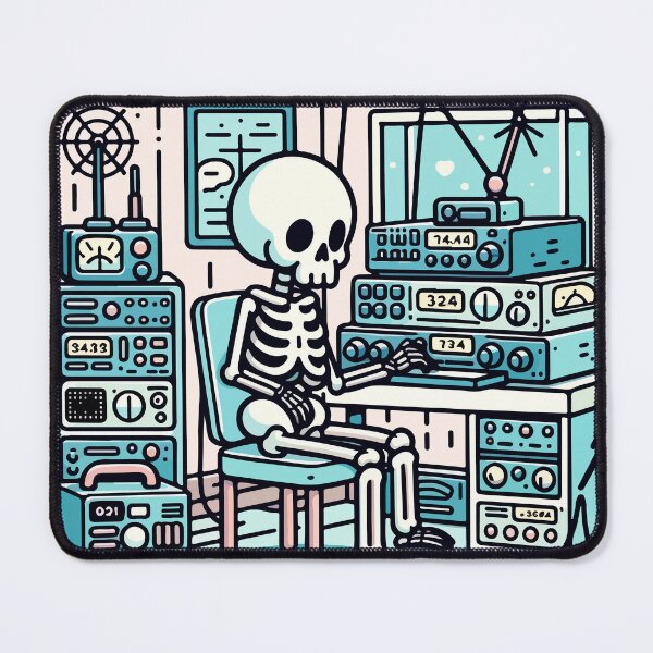 Item preview, Skeleton Amateur Radio Operator designed and sold by OniumEth.