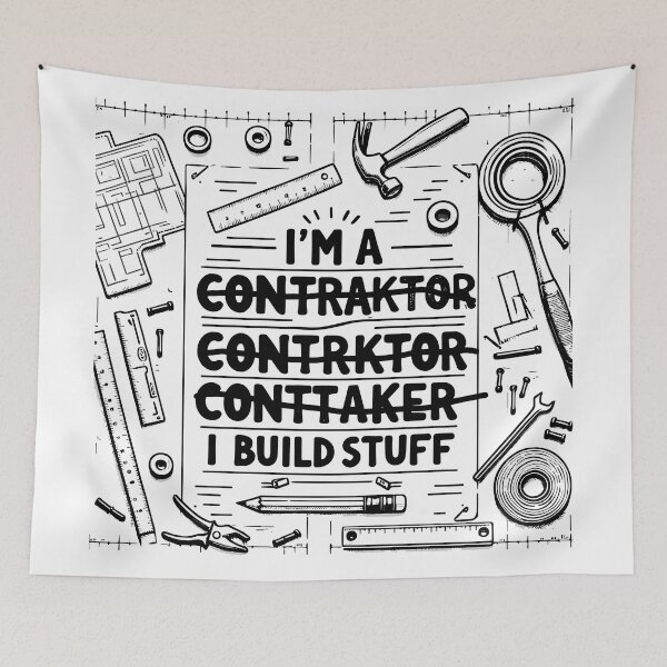 Item preview, I Build Stuff - Contractor Novelty designed and sold by TeesYouWant.