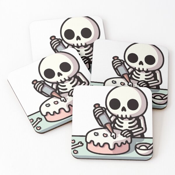 Item preview, Skeleton Baking a Cake designed and sold by OniumEth.