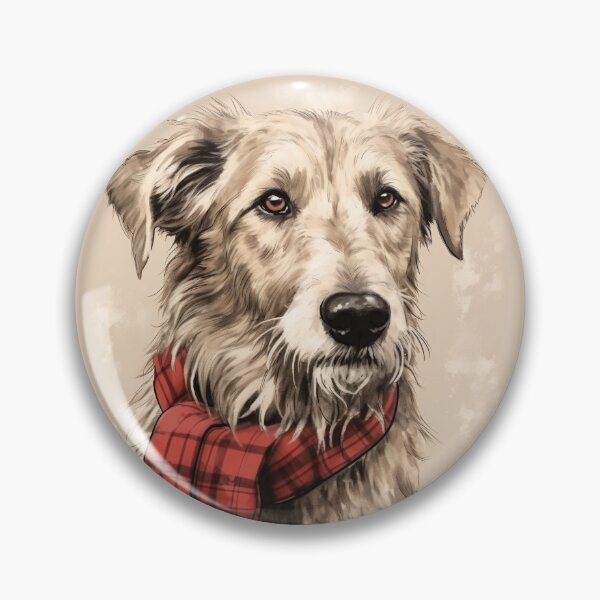 Item preview, Irish Wolfhound Christmas Plaid Watercolor designed and sold by rafaeltto.