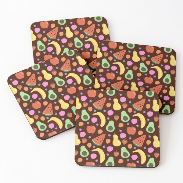Item preview, Fruits in Abundance Seamless Pattern (dark) designed and sold by DinkyBeavers.
