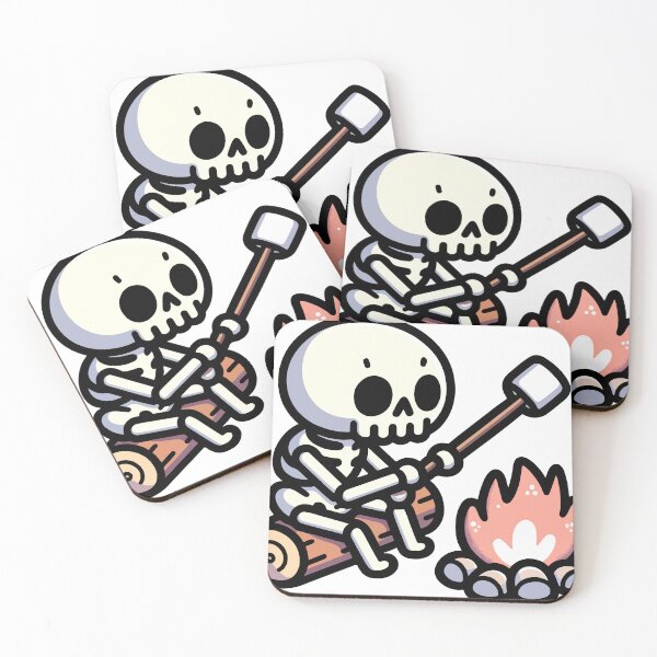 Item preview, Skeleton Roasting a Marshmellow designed and sold by OniumEth.