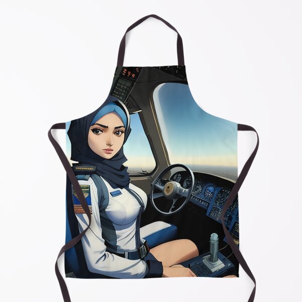 Artikelvorschau, Schöner Flugzeugpilot mit Hijab entworfen und verkauft von AnimeAero.