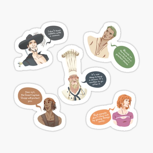 Item preview, OP Quotes Stickers SET 2 designed and sold by valeriarteest.