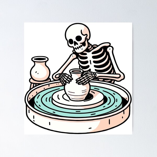 Item preview, Pottery Skeleton designed and sold by OniumEth.
