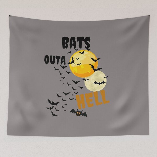 Item preview, Bats Hell Halloween designed and sold by rocklegends99.