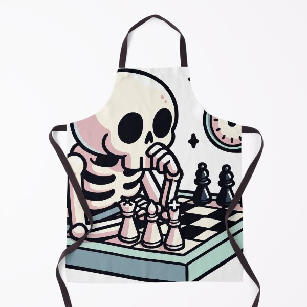 Item preview, Skeleton Playing Chess designed and sold by OniumEth.