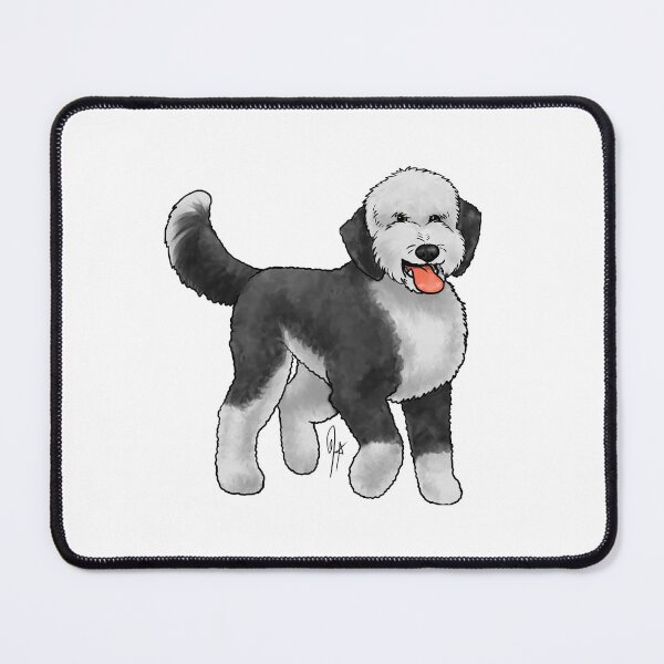 Item preview, Sheepadoodle - White and Black designed and sold by Jennifer Stolzer.